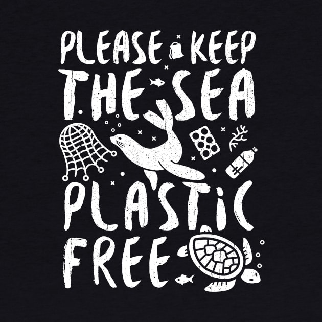 Please Keep The Sea Plastic Free Marine Animals. by bangtees